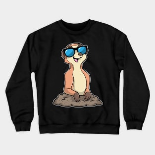 Meerkat with Glasses Crewneck Sweatshirt